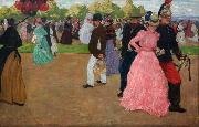 Henri Evenepoel Sunday Promenade at Saint-Cloud (nn02) oil on canvas
